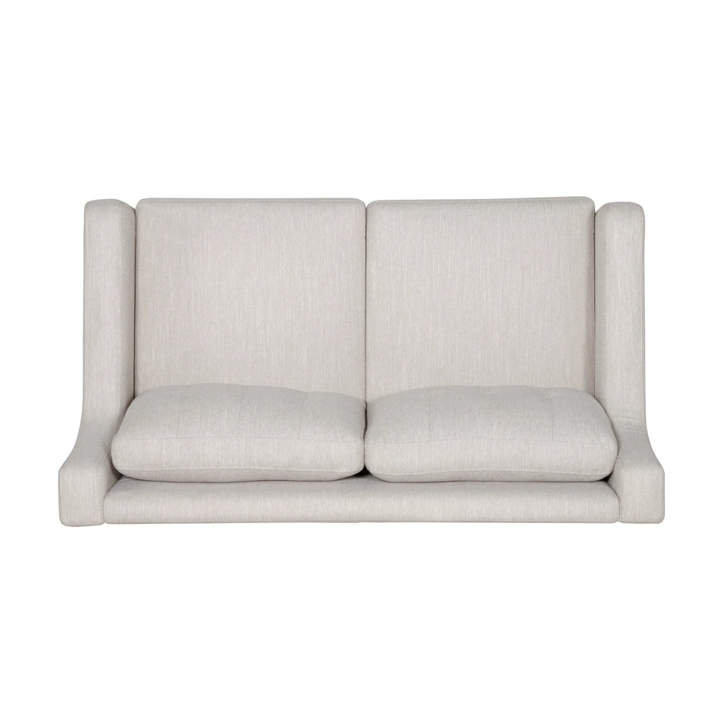 Beige Fabric Upholstered Loveseat Z80094