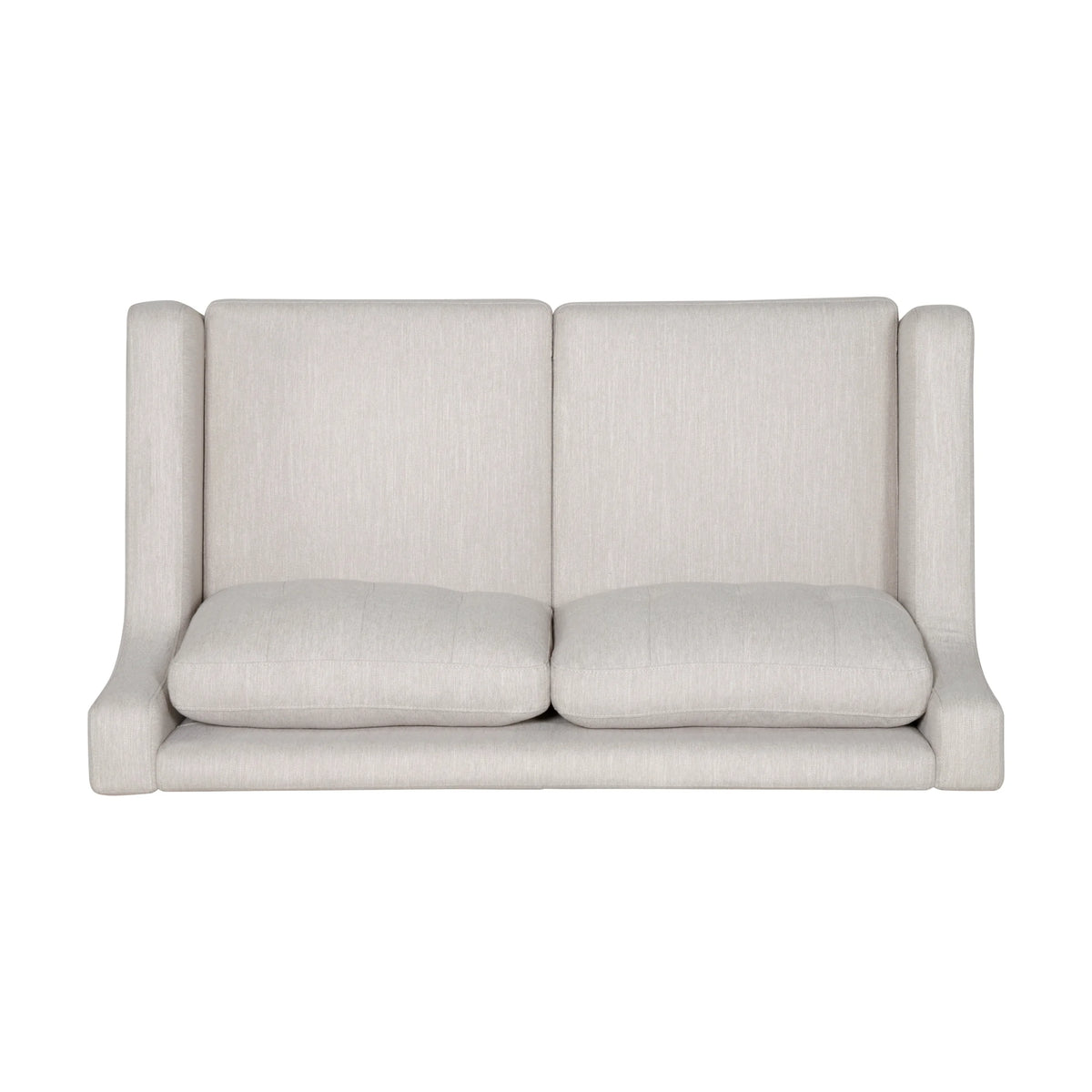 Beige Fabric Upholstered Loveseat Z80094