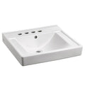 White Wall Mounted Bathroom Sink W92396