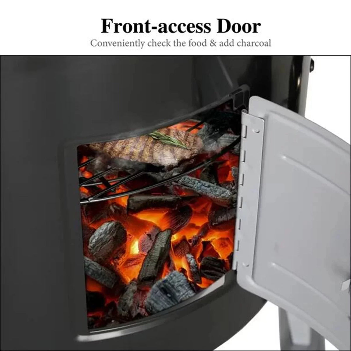 Portable Charcoal Grill & Smoker T5192