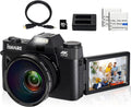 4K 48MP Digital Camera with 3.0 inch 180Deg Flip Screen and 2 Batteries B89965