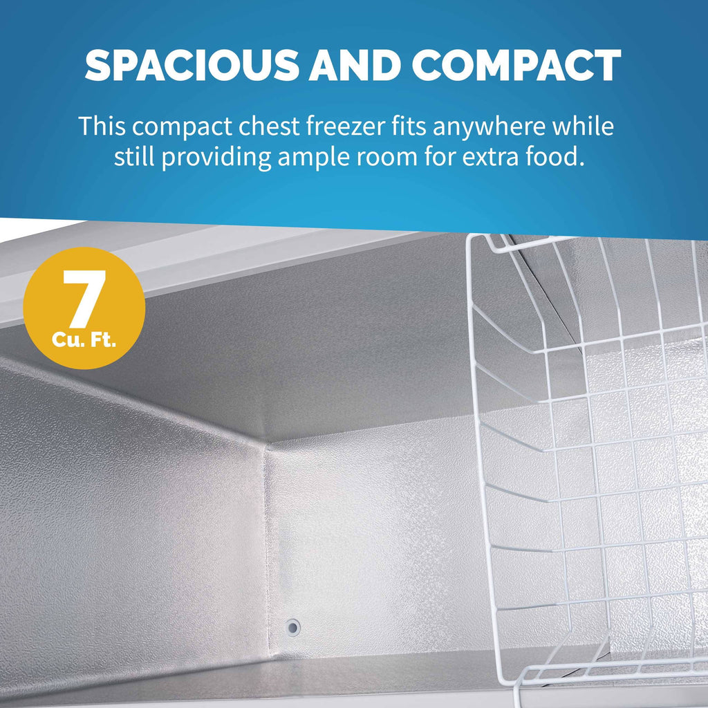 6.7 Cu. Ft. Compact Chest Freezer in Cool Gray B66581