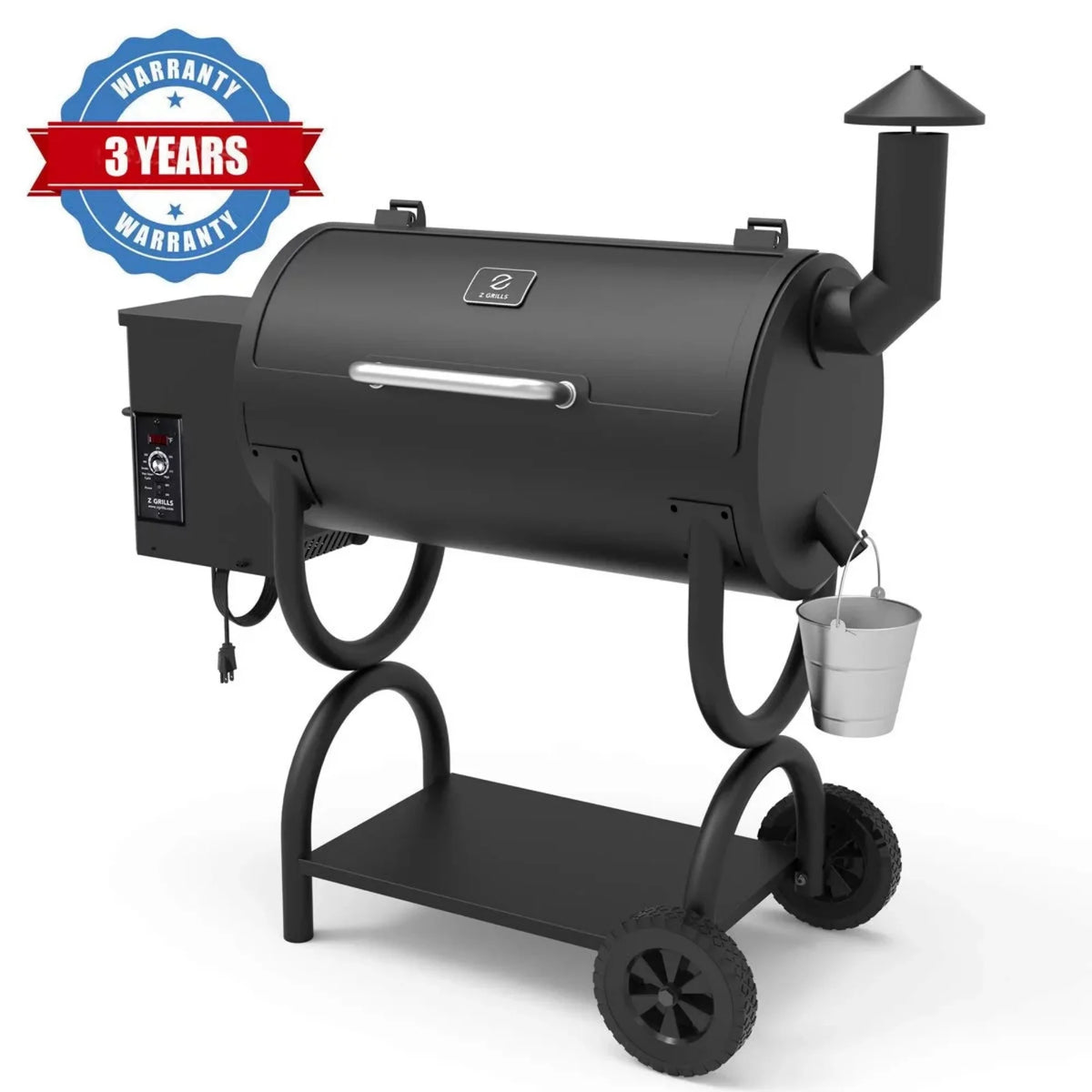 560 sq. in. Wood Pellet Grill & Smoker, 8 in 1 BBQ Grill N373