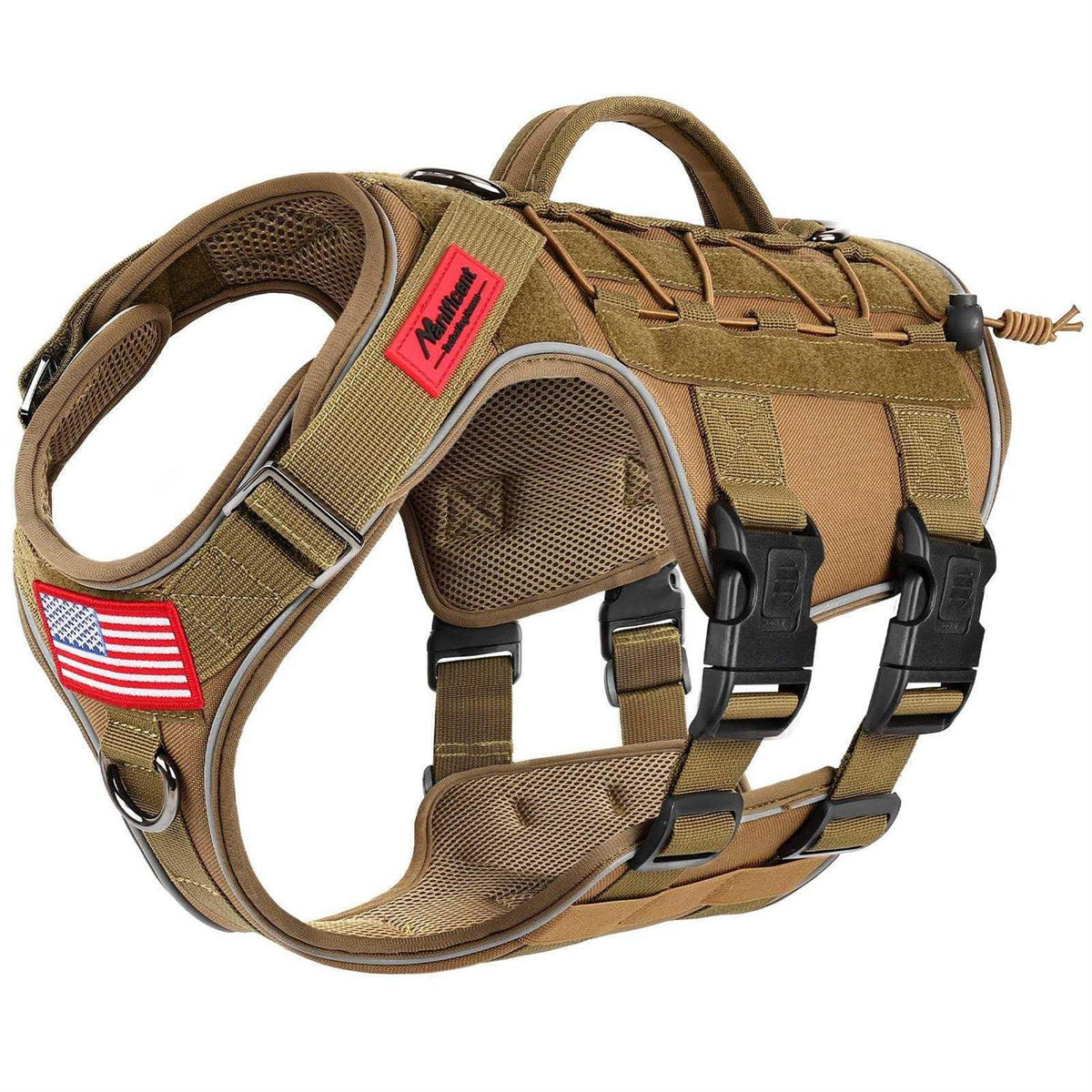 Tactical Dog Harness Reflective No Pull with Handle T651