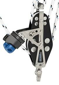 Aluminum Fiddle Block with Becket and Cam Cleat U87562