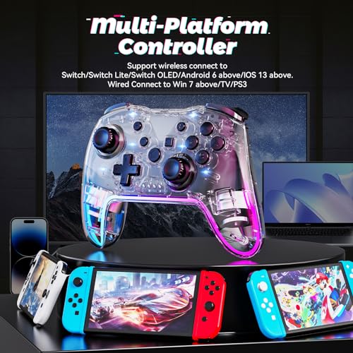 Wireless Controller with RGB Backlight and Adjustable Turbo R858068