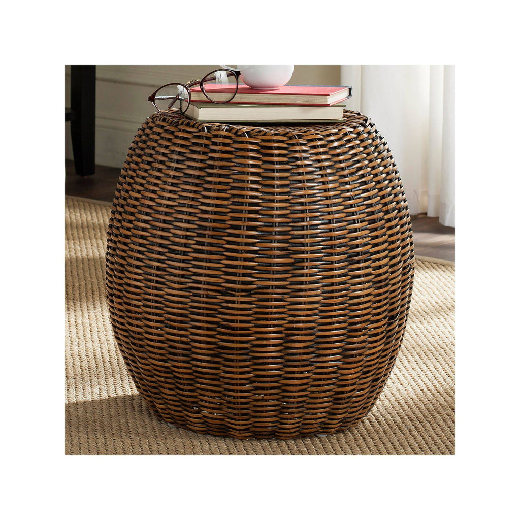 Brown & Multi End Table V14088