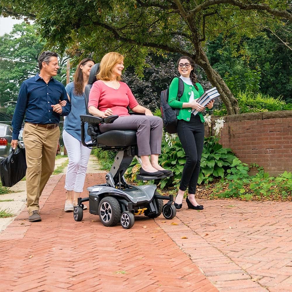 Power Chair with U-1 Batteries, Mid Wheel Drive, 300 lbs. WC, Up to 4 MPH, 16.8 Miles Range Per Charge A324