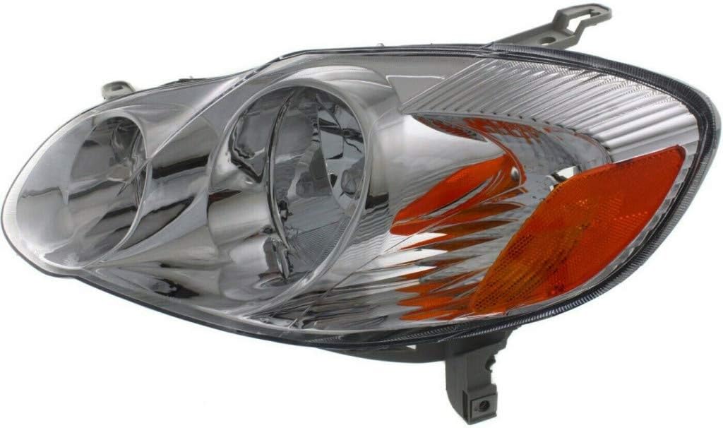 Driver Side Headlight for Toyota Corolla 2003 2004 Y9218