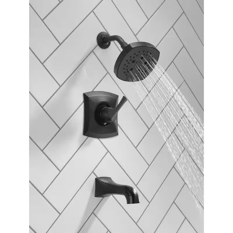 Single-Handle 5-Spray Tub and Shower Faucet Matte Black N689