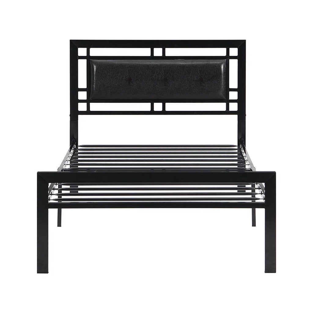 Twin Size Black Metal Bed Frame C476509