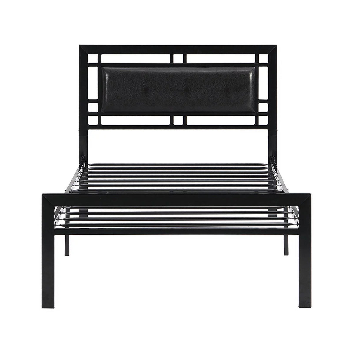 Twin Size Black Metal Bed Frame C476509