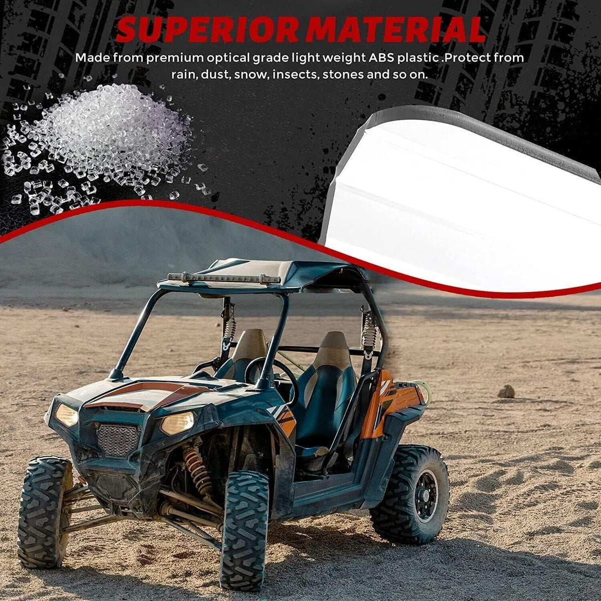 Front and Rear Windshield for Polaris Ranger XP 1000 F29728