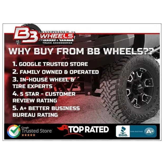 Black Milled 16x8 8x6.5 0mm Wheel Y4120