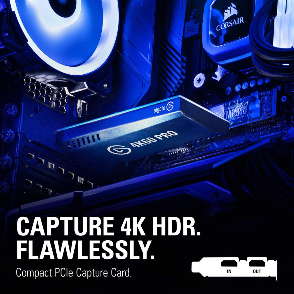 4K60 PCIe Capture Card and Live Content Creation Controller with 15 Customizable LCD Keys W95697