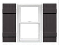 4 Board and Batten Vinyl Shutters 1 Pair 14 x 51 Tuxedo Gray H74402