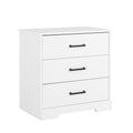 Black 3 Drawer Tall Nightstand A69971