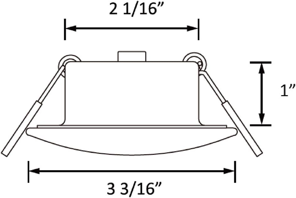 3 Inch LED Recessed Ceiling Light Pack of 6 U30082