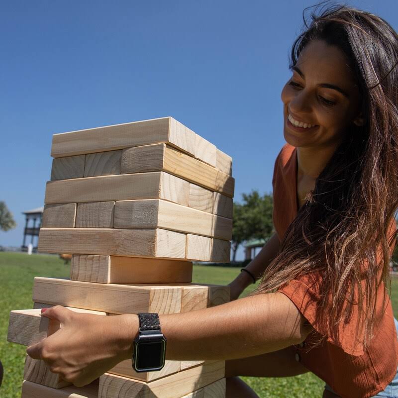 Giant Wooden Tumble Tower Game E66348