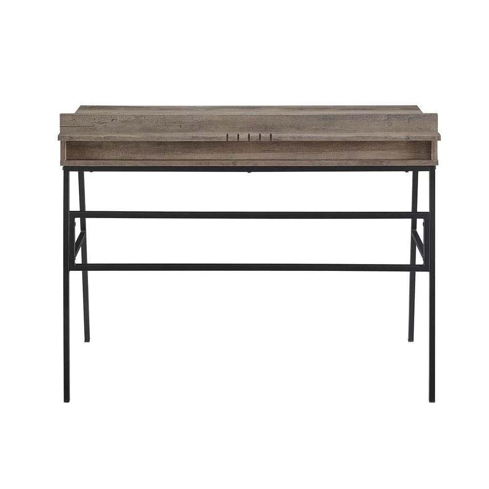 42" Gray Wash 3 Drawer Desk P145