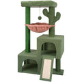 37.4" Green Cat Tree Tower with Condos G719