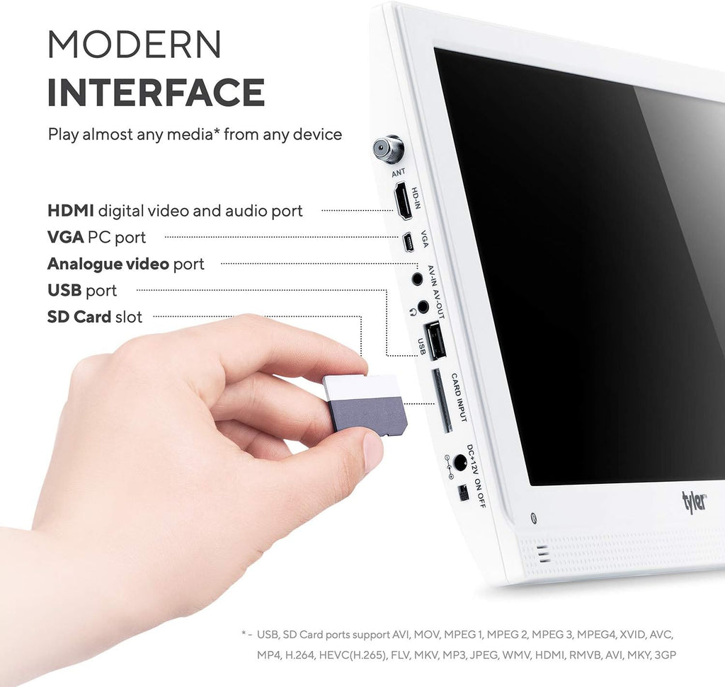 13.3" Portable LCD TV Monitor with Rechargeable Battery Z94228