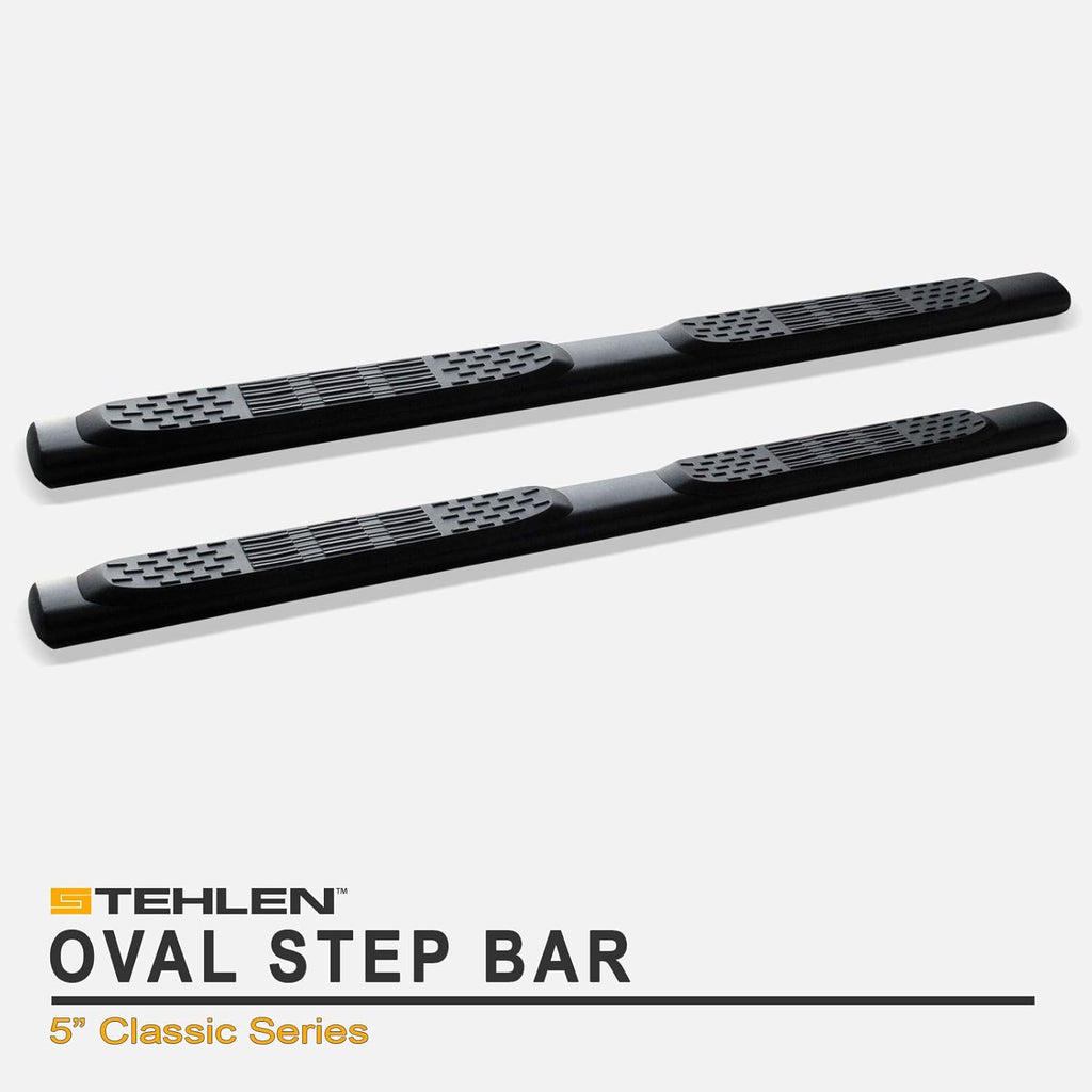 5 Oval Side Step Nerf Bars Matte Black M51905