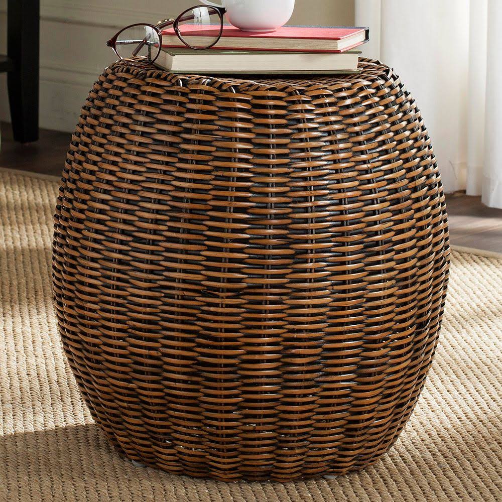 Brown & Multi End Table V14088