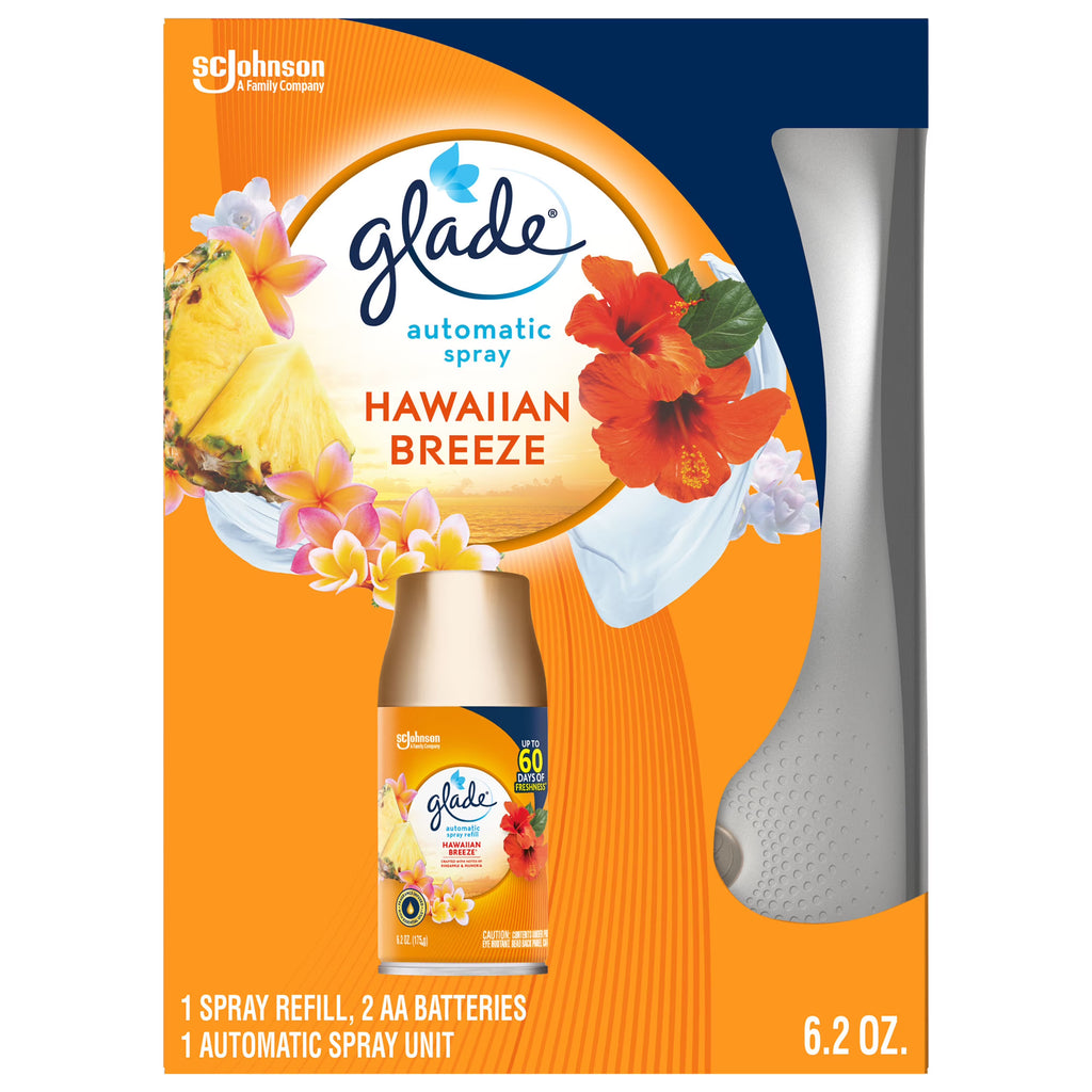 Hawaiian Breeze Air Freshener Starter Kit with Holder and Refill O9095