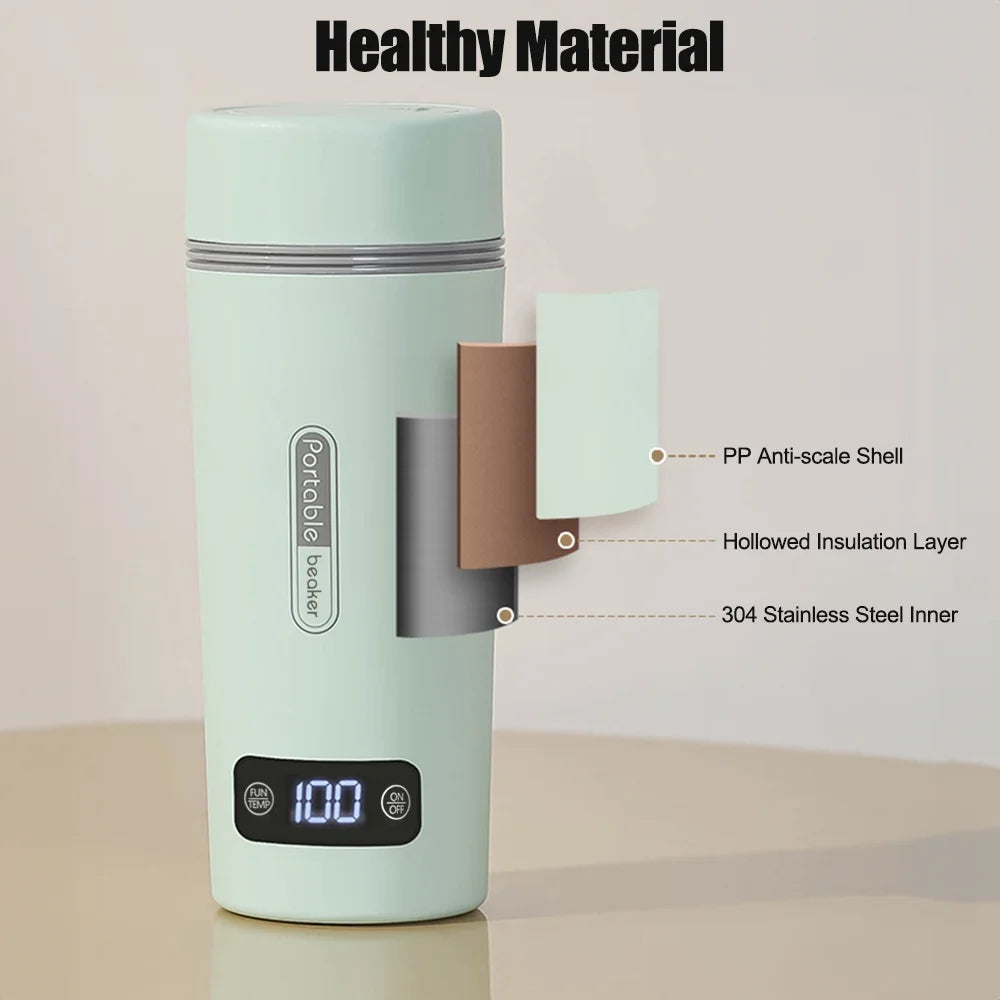 Portable Electric Kettle 350ml Stainless Steel H380876