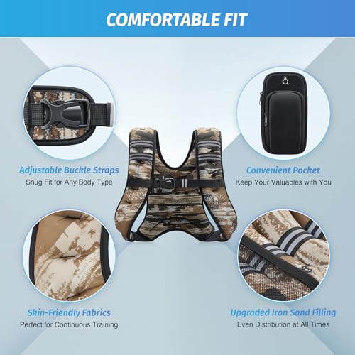 Weighted Vest with Reflective Stripe V709541