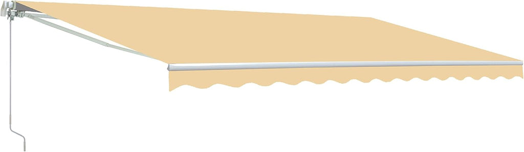 Red/White Stripe Retractable Motorized Patio Awning, 20' x 10' X2369