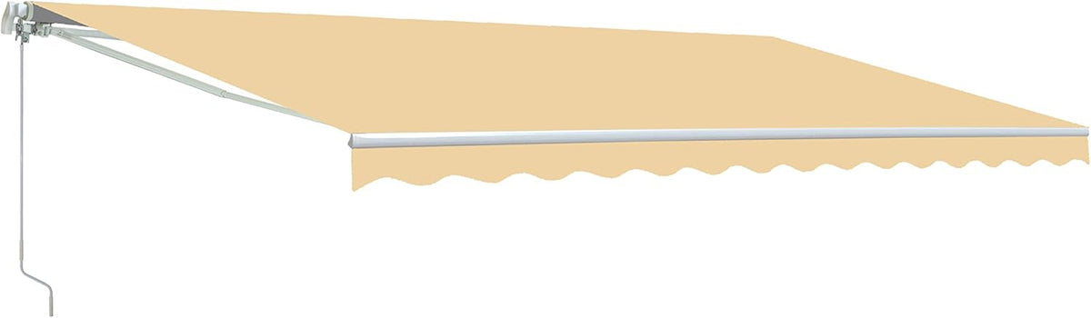 Red/White Stripe Retractable Motorized Patio Awning, 20' x 10' X2369