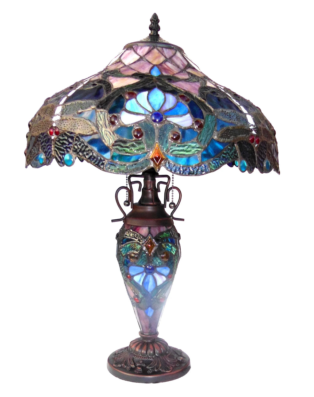 3 Light Victorian Double Lit Table Lamp H12833