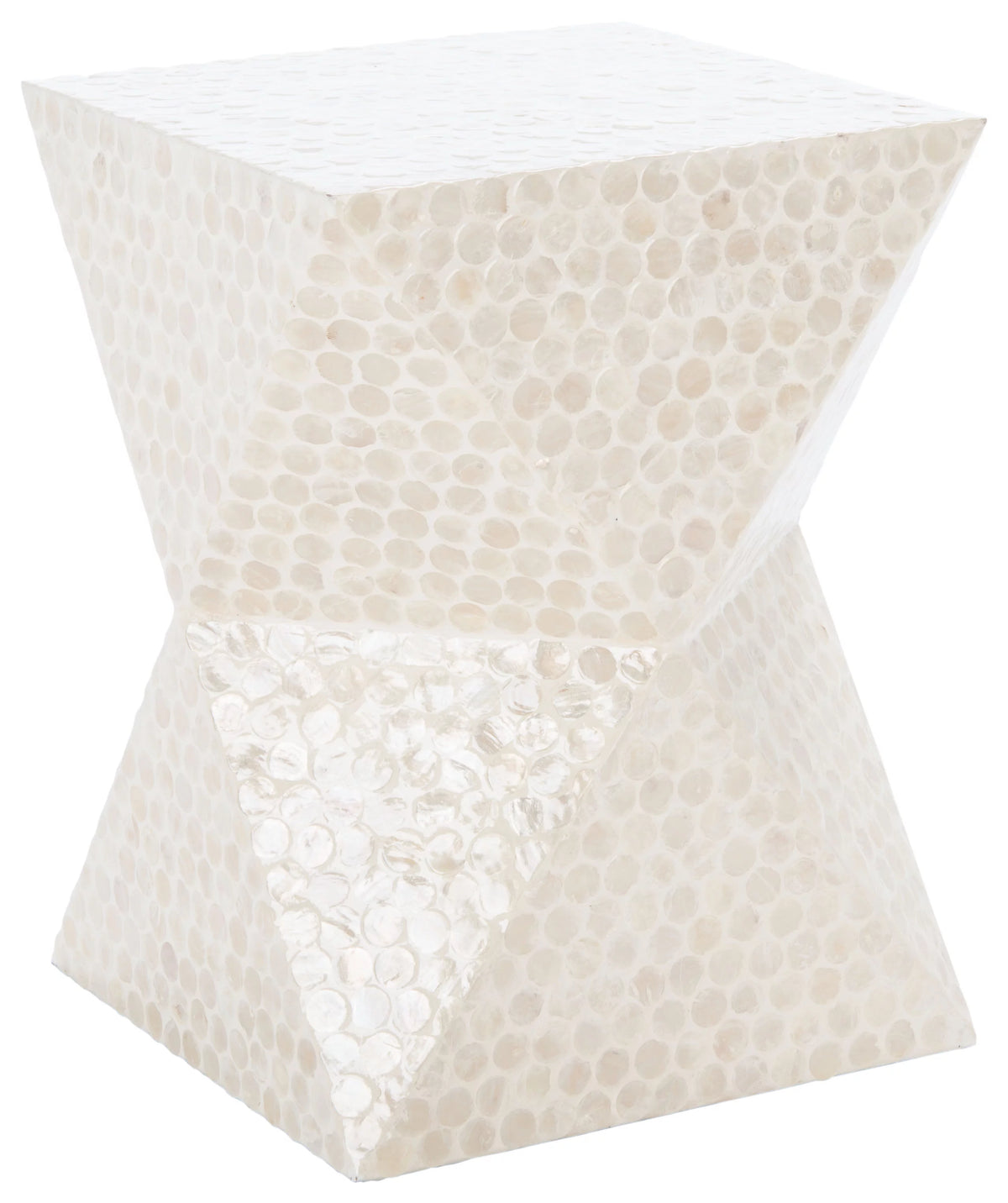 White Square Accent Table M3789