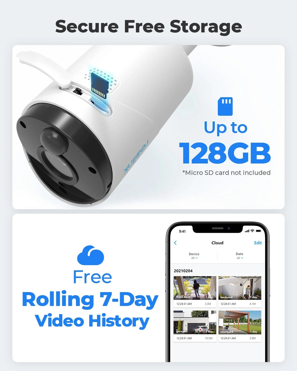 3MP Wireless Battery-Powered Security Camera B338