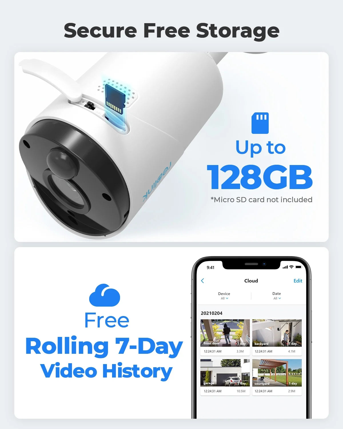3MP Wireless Battery-Powered Security Camera B338