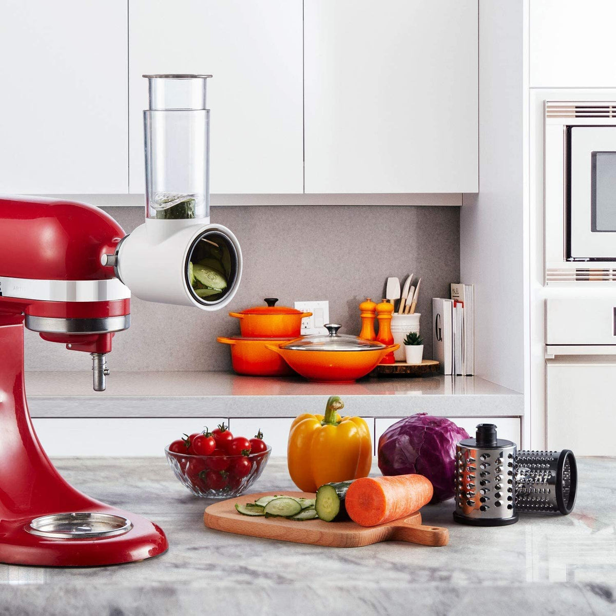 Vegetable Slicer and Cheese Grater Attachment for KitchenAid Stand Mixers N545640