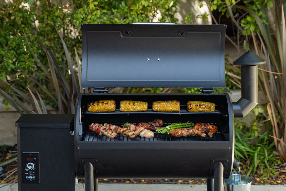560 sq. in. Wood Pellet Grill & Smoker, 8 in 1 BBQ Grill N373