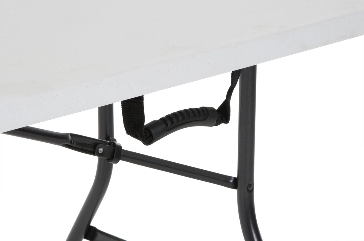 6 Foot Folding Table White Speckle G73487