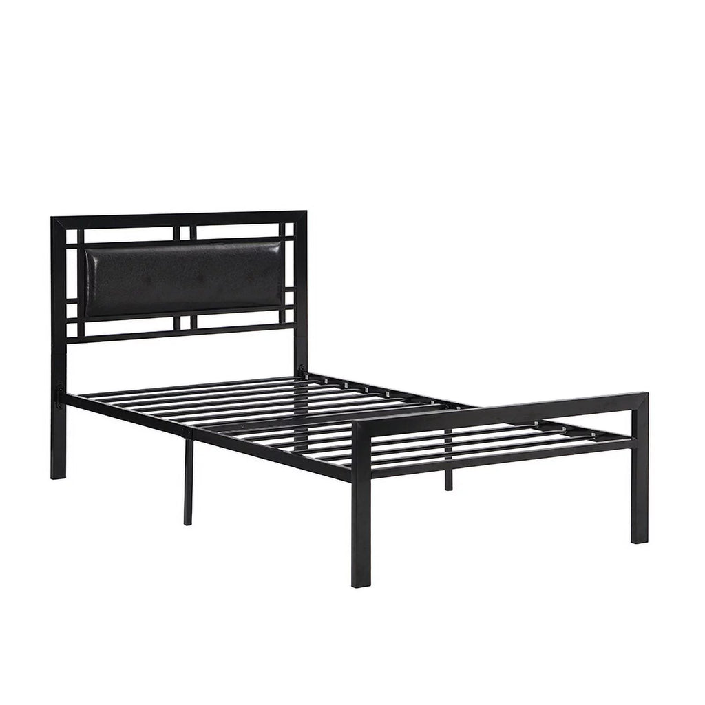 Twin Size Black Metal Bed Frame C476509