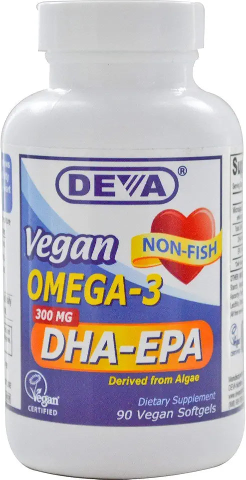 90 Capsules Vegan Omega-3 DHA-EPA D186