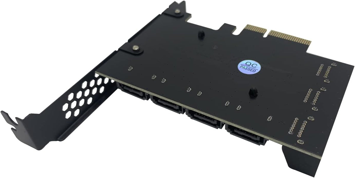 PCIe x4 to SATA 3.0 6Gbps Expansion Card with 10 SATA Cables and Low Profile Bracket K114