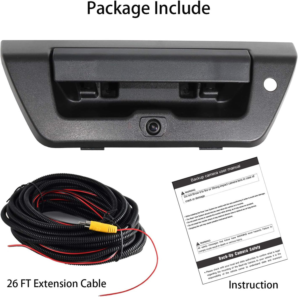 Black Tailgate Handle with Backup Camera G83840