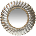 Gold Round 21.5-inch Wall Mirror S38057
