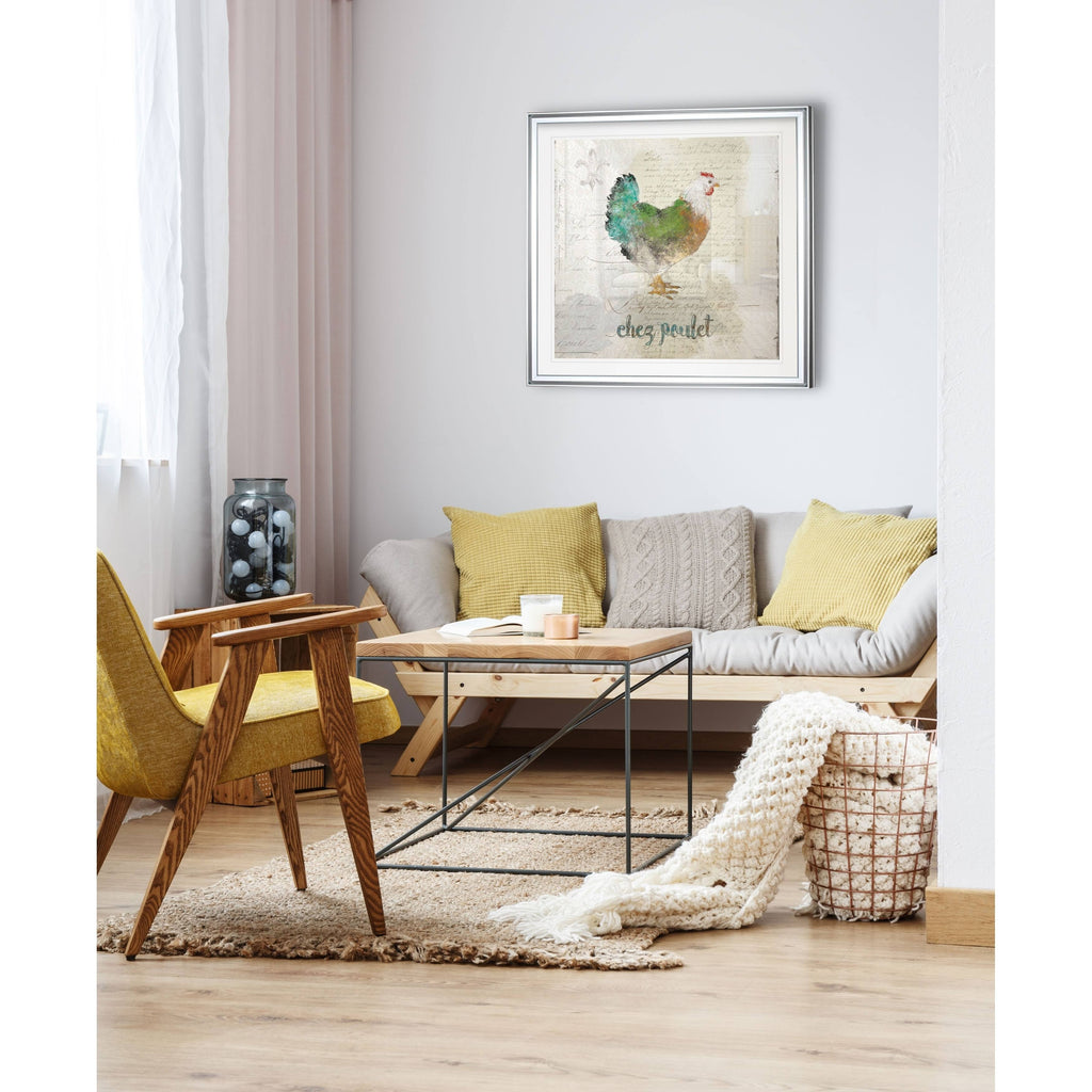 Teal Tree Framed Giclee Print 32 x 32 J98823