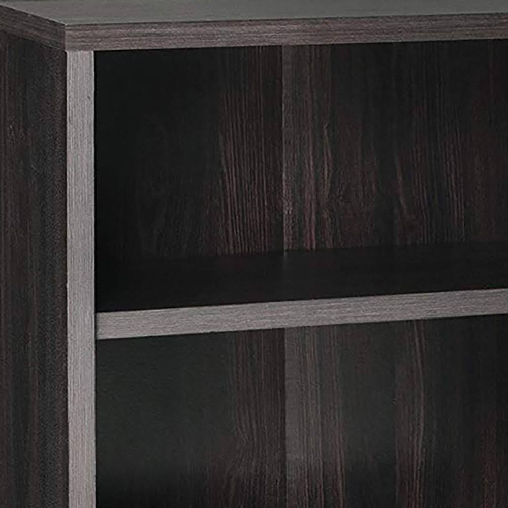 3-Shelf Black Walnut Bookcase P24777