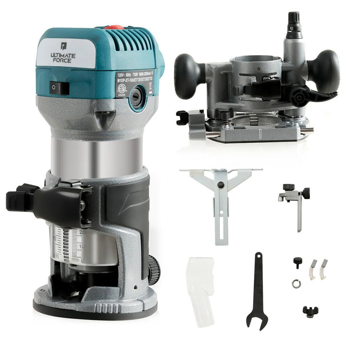 1.25HP Variable Speed Palm Router with Plunge Base M259