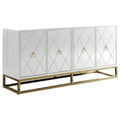 White Gold Wood Sideboard X1496