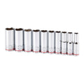 3/8 in. Drive SAE Chrome Deep Socket Set, 10-Piece M2973